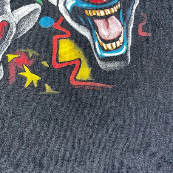 Vintage Gang of Clown Men's Larg T-shirt Crazy Joker Insane Clown Gangster Posse - Picture 3 of 4